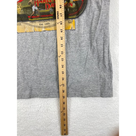 Harley Davidson T-Shirt American Reflections‎ Men’s Size L Gray 1998 Long Branch - Picture 6 of 7